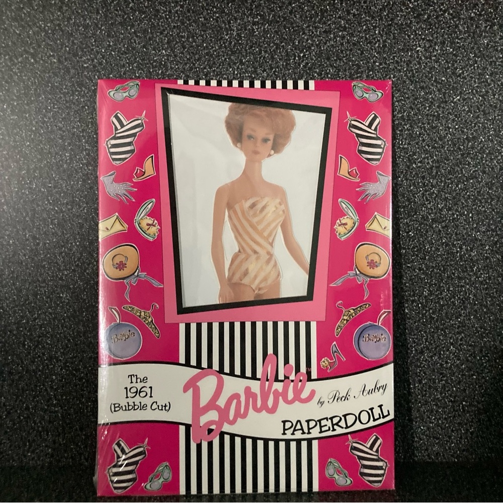 Vintage BARBIE retro NIP sealed Barbie paper doll by Peck Aubrey